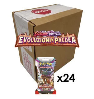 Pokemon Evoluzioni a Paldea Case 24x Paper Sleeve Booster Italiano Sigillato